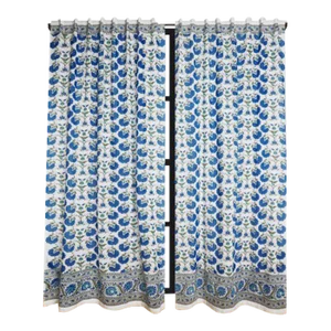 Janvi 45" X 96" Blue Curtain