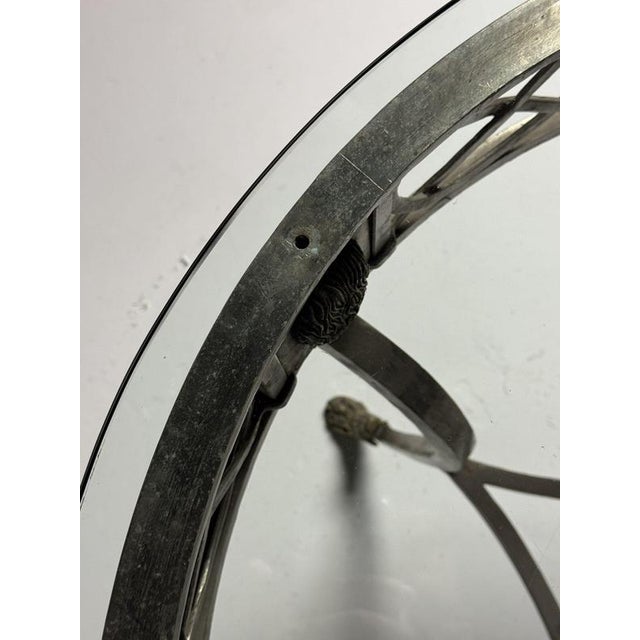 Empire Metal Coffee Table with Glass Top, 1980s For Sale - Image 14 of 18