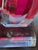 David Muniz Lucite Acrylic Art Sculpture, signed and dated for 1996. The piece is comprised of vibrantly colored ruby red...