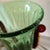 1980s Pair of Green and Golden Brown Murano Glass Vases For Sale - Image 12 of 13