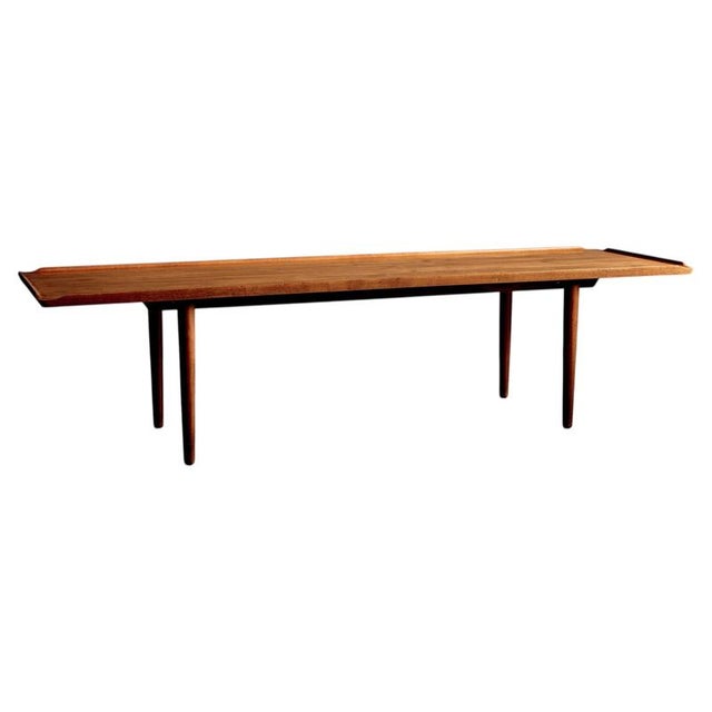 Teak Coffee Table with Sculpted Edge, Denmark, 1960s For Sale - Image 11 of 11