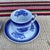 1960s A Set of 4 Copeland Spode Fitzhugh Blue Demitasse Cups and Saucers, Circa 1960’s For Sale - Image 5 of 12