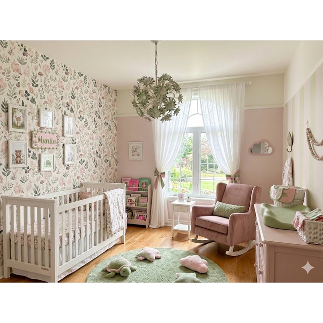 French Vintage Tole Daisy Chandelier For Sale - Image 9 of 9