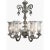 Modern Bohemian Style Eight-Light Platinum Overlaide Chandelier For Sale - Image 4 of 7