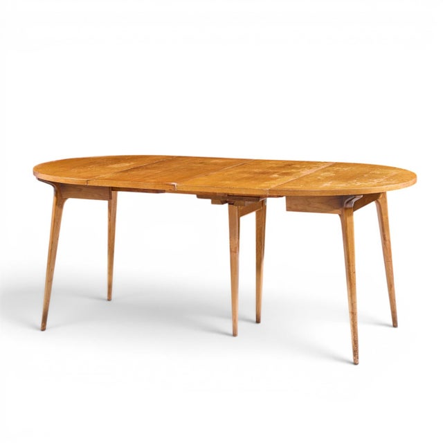 Bertha Schaefer for Singer and Sons Mid Century Walnut Dining Table With 4 Leaves For Sale - Image 14 of 18