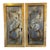 Neoclassical Reverse Painted Mirror Panels, Early 20th Century For Sale