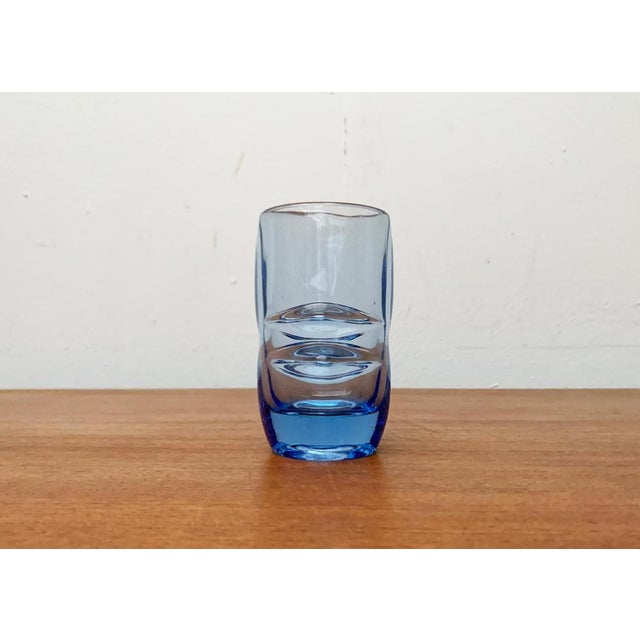 Mid-Century Model 20064 Blue Glass Vase by Vladislav Urban for Hermanova Hut, 1960s For Sale - Image 17 of 18