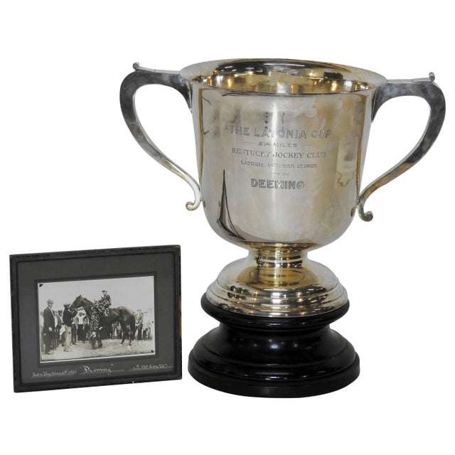 1925 Sterling Silver Kentucky Latonia Horse Race Cup For Sale - Image 10 of 10