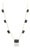 Deco-Style 16.19ct Emerald-Cut Blue Sapphire Station Necklace in 18k Gold, 18 Inches For Sale