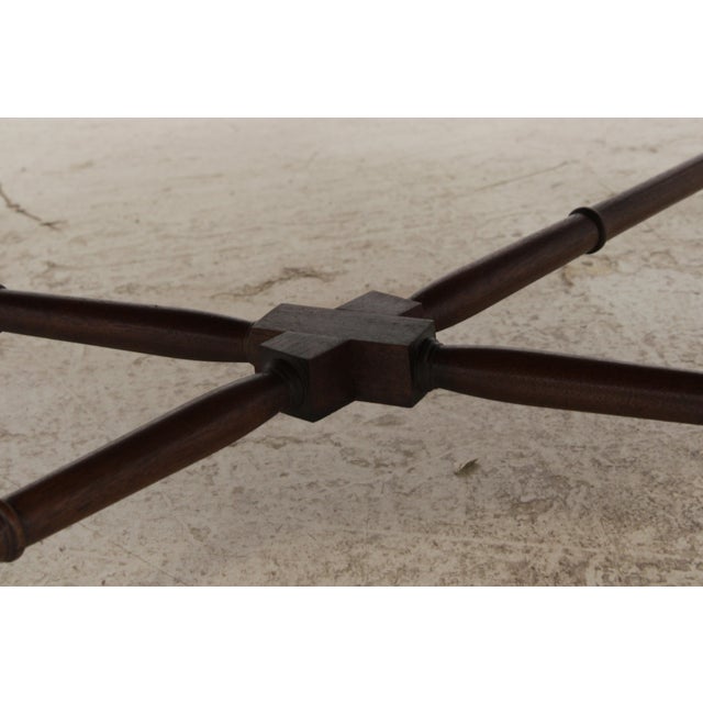 Henredon Regency Mahogany Inlaid Coffee Table For Sale - Image 11 of 15