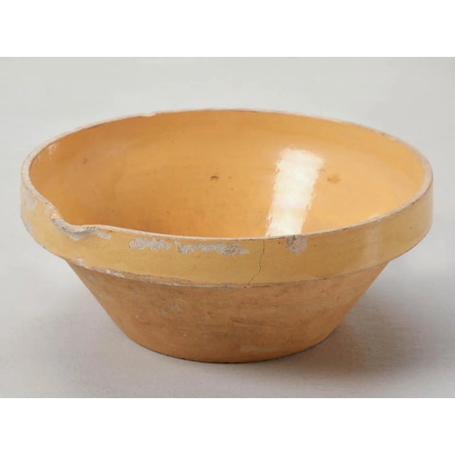 Original Antique French Glazed Terracotta Bowl For Sale - Image 11 of 11