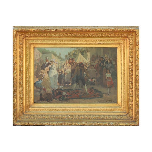 American Impressionist Street Scene Oil Painting For Sale In Houston - Image 6 of 6