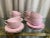 Teleflora Powder Pink Tea Cups Service for Seven- 14 Pieces For Sale - Image 4 of 5