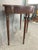 1920s Antique Sheraton Demilune Console Table | Mahogany Inlaid Federal Entry Table For Sale - Image 5 of 5