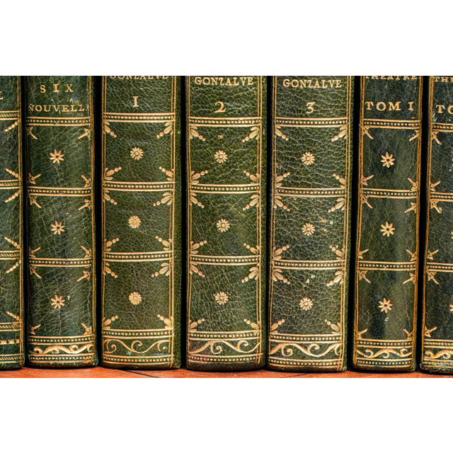 18th Century Rare Collection 18th Century Full Leather Bound Antique Books Works of Jean-Pierre Claris De Florian French Collector's Set For Sale - Image 5 of 18