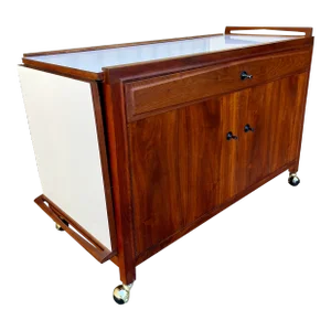 Mid Century John Stuart Buffet Server / Bar Cart. Circa 1960s.