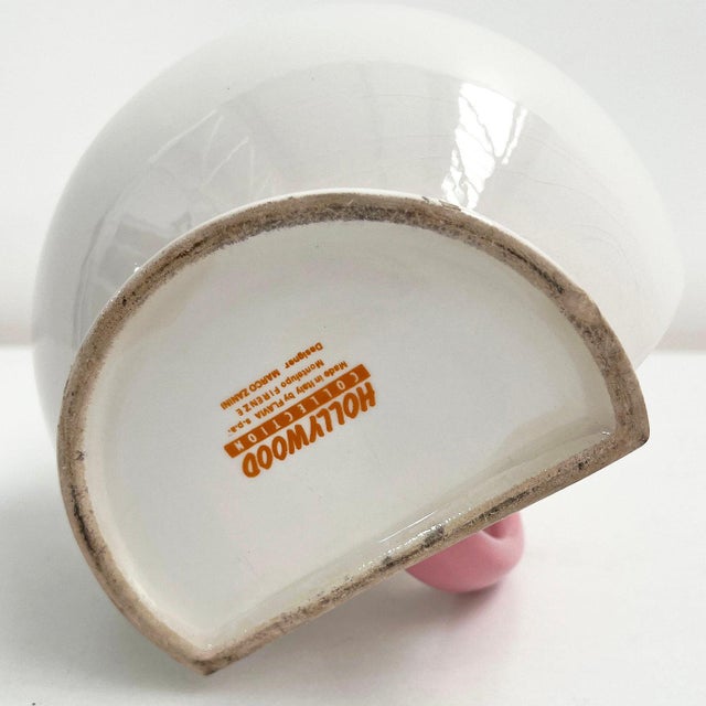 Pink Hollywood Series Water Jug by Marco Zanini for Bitossi, 1980s For Sale - Image 10 of 11