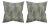 Stereo Eucalyptus 22x22 Pillow, A Pair For Sale