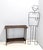 Postmodern Vintage Italian Ebonized Beech Console Table with Lower Shelf, 1980s For Sale - Image 3 of 9