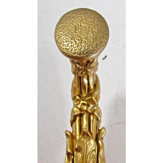 Sherle Wagner 22k Gold Plated Brass Acanthus Hook Robe Hook For Sale In Miami - Image 6 of 7