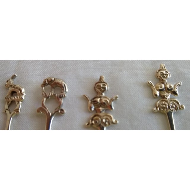 Early 20th Century Vintage Petite Silver Butter Knives - Set of 13 For Sale - Image 5 of 8