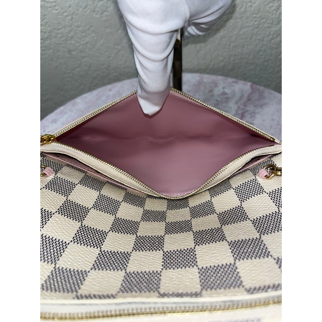 Louis Vuitton Damier Azur Summer Trunk Pochette For Sale - Image 10 of 12