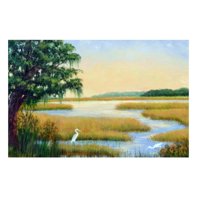 Realism California Wetlands Landscape -- Elkhorn Slew by B. Skinner For Sale - Image 3 of 5