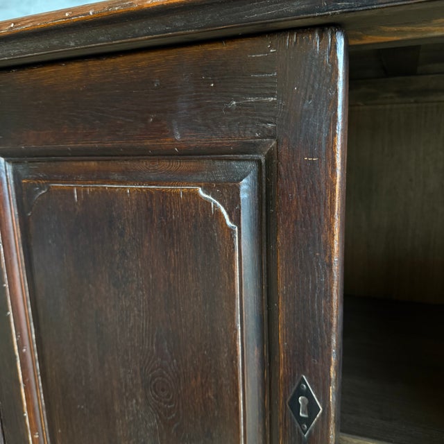 Bistro IV Reclaimed Elm Wood Cabinet With 4 Doors and Working Locks For Sale - Image 12 of 15