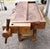 Antique carpenters Workbench. 68" wide without vise 77" with. 23.75" deep w/o vise and 32" with, It is 32" high left side...