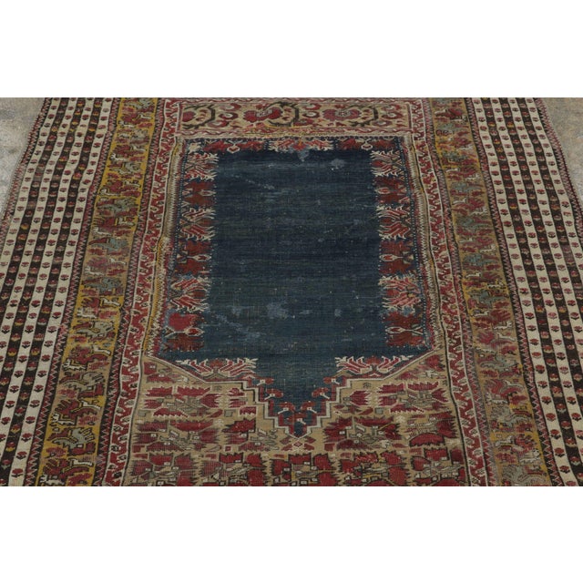 Vintage Turkish Anatolian Prayer Rug With Polychrome Design - Rug & Kilim For Sale - Image 9 of 9