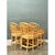 Wood Vintage Brighton Pavillion Rattan Dining Chairs - Set of 4 For Sale - Image 7 of 12