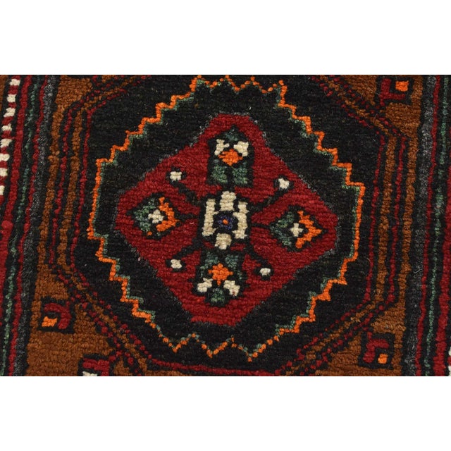 Malatya Rug 1’6” X 3’2” Red Wool Vintage Tribal Hand-Knotted Oriental Carpet For Sale - Image 4 of 8
