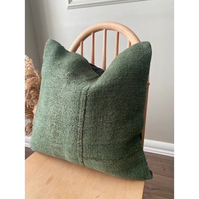 Tribal Vintage Hemp Turkish Patchwork Pillow Cover For Sale - Image 3 of 7