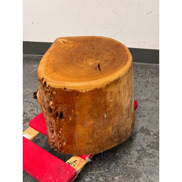 Wood Organic Modern Live Edge Tree Side Table/ Stool For Sale - Image 7 of 12