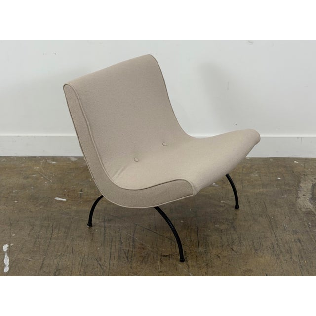 Milo Baughman Scoop Chair - Iron Base - Thayer Coggin Circa 1960s For Sale - Image 10 of 11