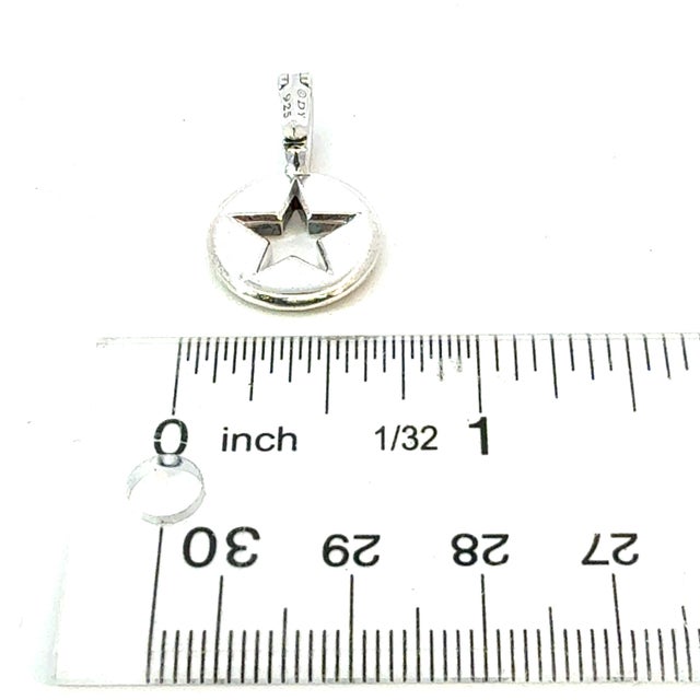 Metal 1990s David Yurman Star Amulet Pendant Sterling Silver Estate For Sale - Image 7 of 7