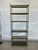1970s smoked glass and steel bookcase
