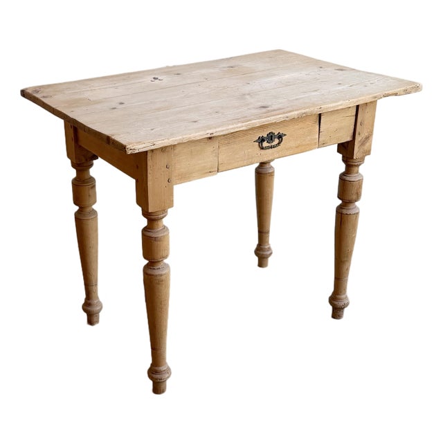 Antique Rustic Pine Table For Sale