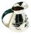 1960s Los Castillo Taxco Malachite & Silver Plate Bird Pitcher For Sale
