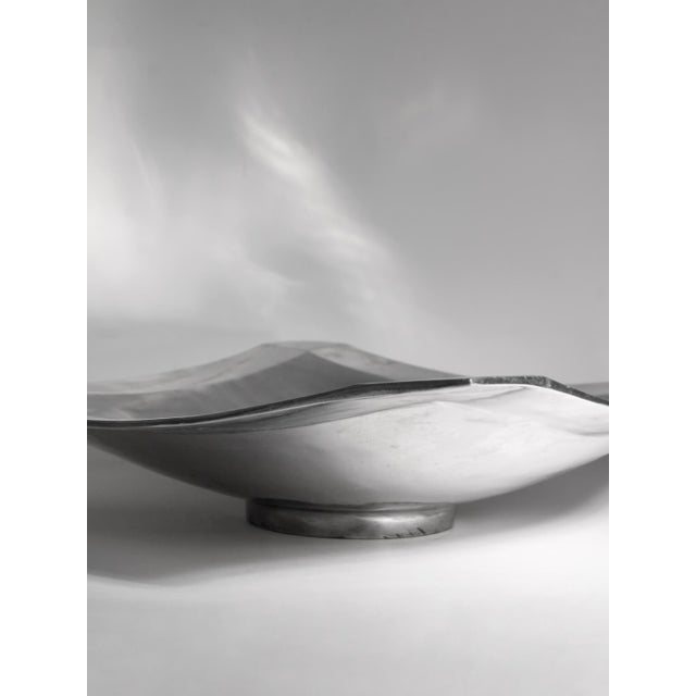 Large Aluminum Square Bowl, 1980, in Good conditions. Designed 1980 to 1989