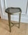 Vintage Caracole Modern “Contour” Sculptural Textured Metal & Tinted Glass Side / Drinks Table – Neiman Marcus For Sale - Image 9 of 12