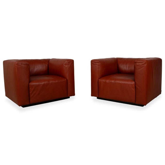 Red Leather Armchairs from Walter Knoll, Set of 2 For Sale - Image 14 of 14