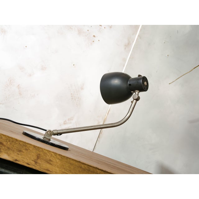 Bauhaus Model 98 Black Desk Lamp by H. Th. J. A. Busquet for Hala Zeist, Netherlands, 1950s For Sale - Image 10 of 11