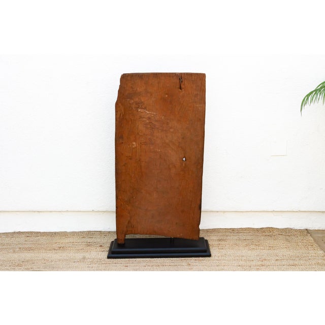Wood Authentic Diamond Star African Dogon Door For Sale - Image 7 of 8