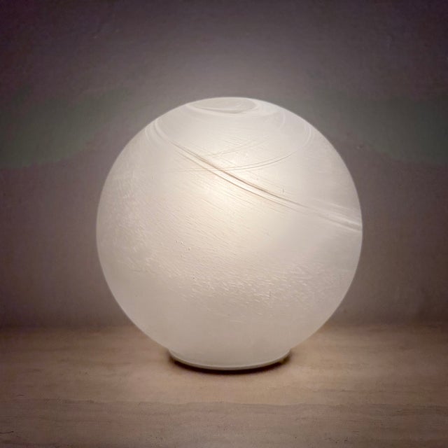 Vintage Glass Table Lamp, 1970s For Sale - Image 4 of 18