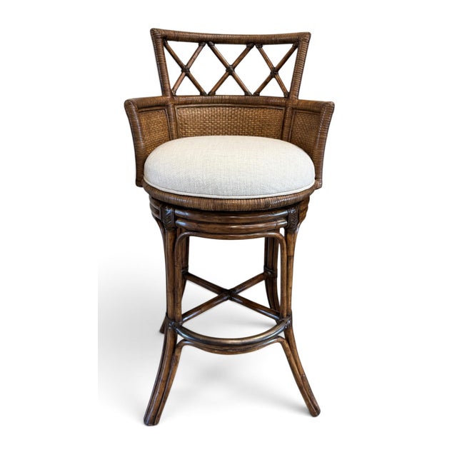 Lexington Tommy Bahama Bali Hai Kamala Bay Swivel Bar Stools, a Pair For Sale - Image 9 of 18