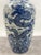 Blue Imperial Chinese Qing Dynasty Style Blue & White Dragon Porcelain Vase For Sale - Image 8 of 10