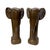 Mid-Century Modern Vintage Mid Century Modern Ceramic Elephant Bookends - Glazed Brown - Pair For Sale - Image 3 of 5
