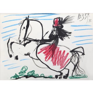 1980s "Toros y Toreros 35" Lithograph After Pablo Picasso For Sale