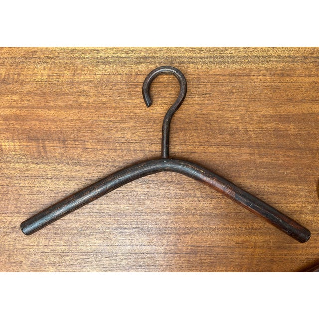 Vintage Wood Coat Hangers, 1970s, Set of 4 For Sale - Image 5 of 12